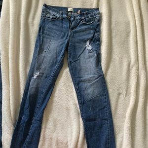 Sneak peek skinny jeans